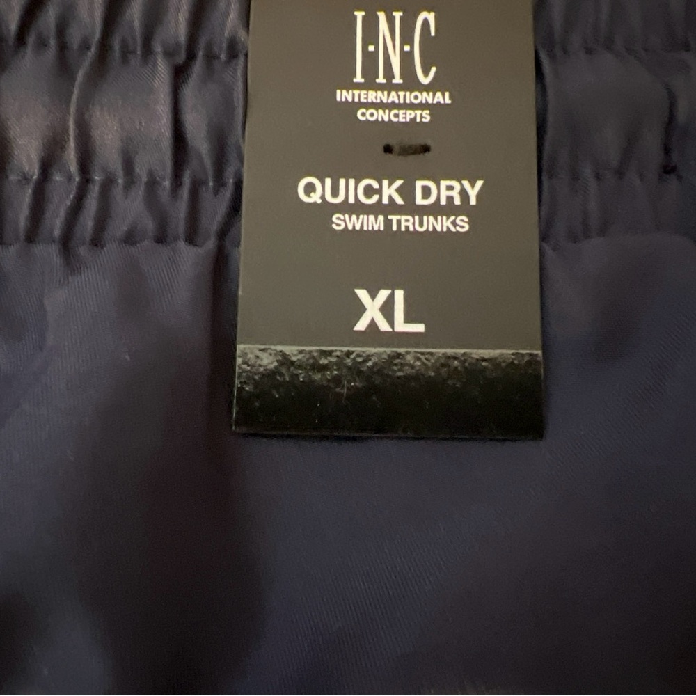 INC Men’s Navy Blue Quick Dry Swim Trunks Size XL BNWT! - Picture 7 of 9